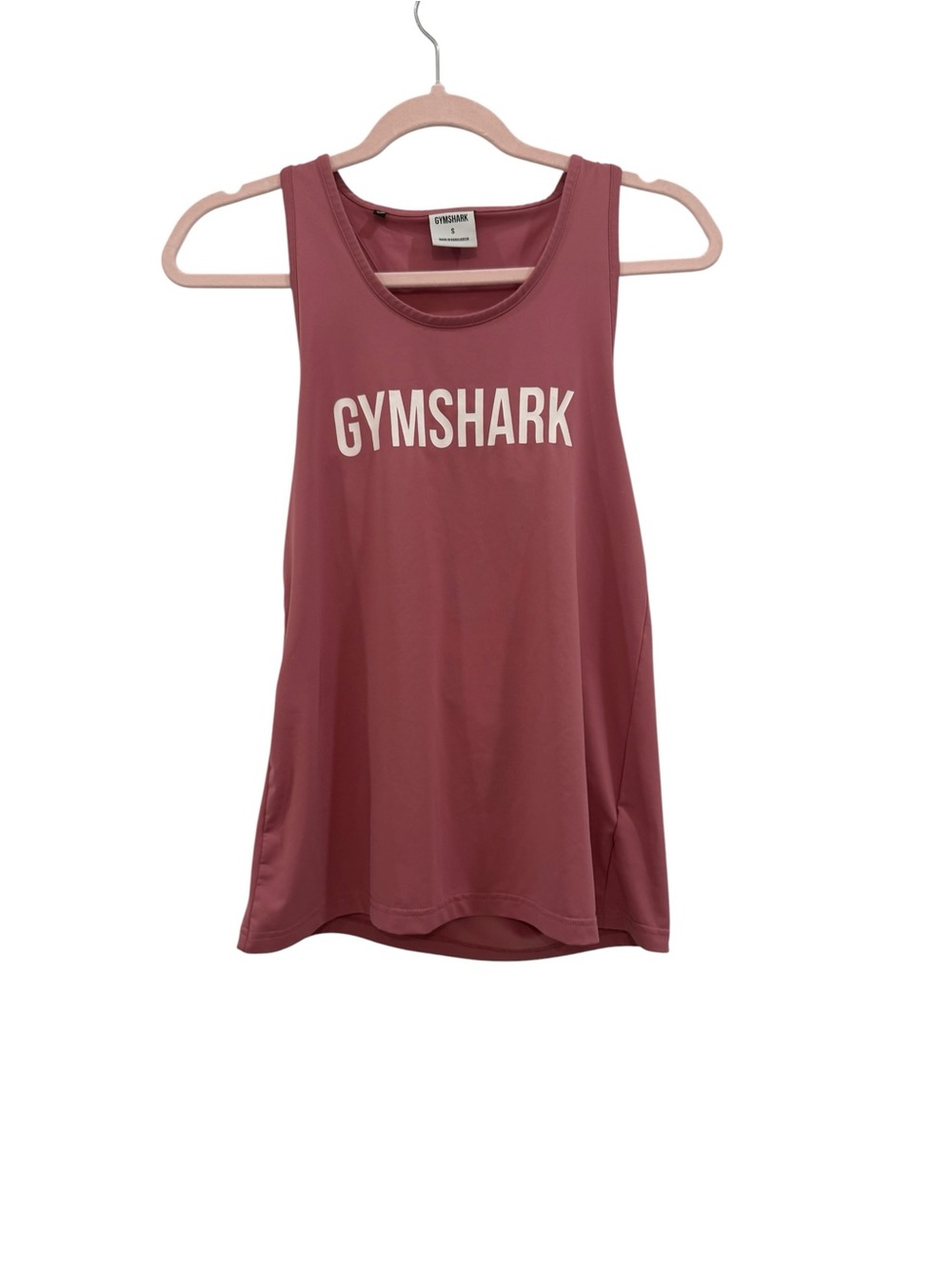 EUC Gymshark Women's Dusty Rose Logo Tank Top Size S